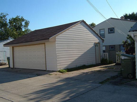 2-car detatched garage and 1 off-street parking space