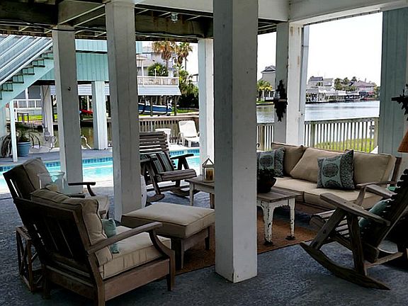 This additional living area is where you will spend most of your time. What a great view of the wate
