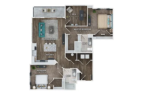 Floor plan B6B-DEN