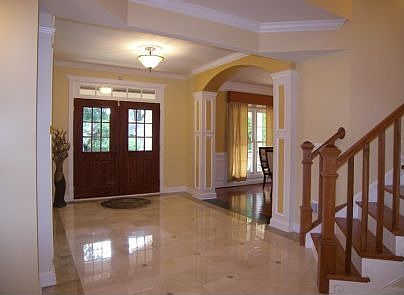 Look at how large this foyer is!