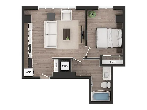 Floor plan 1BD1e