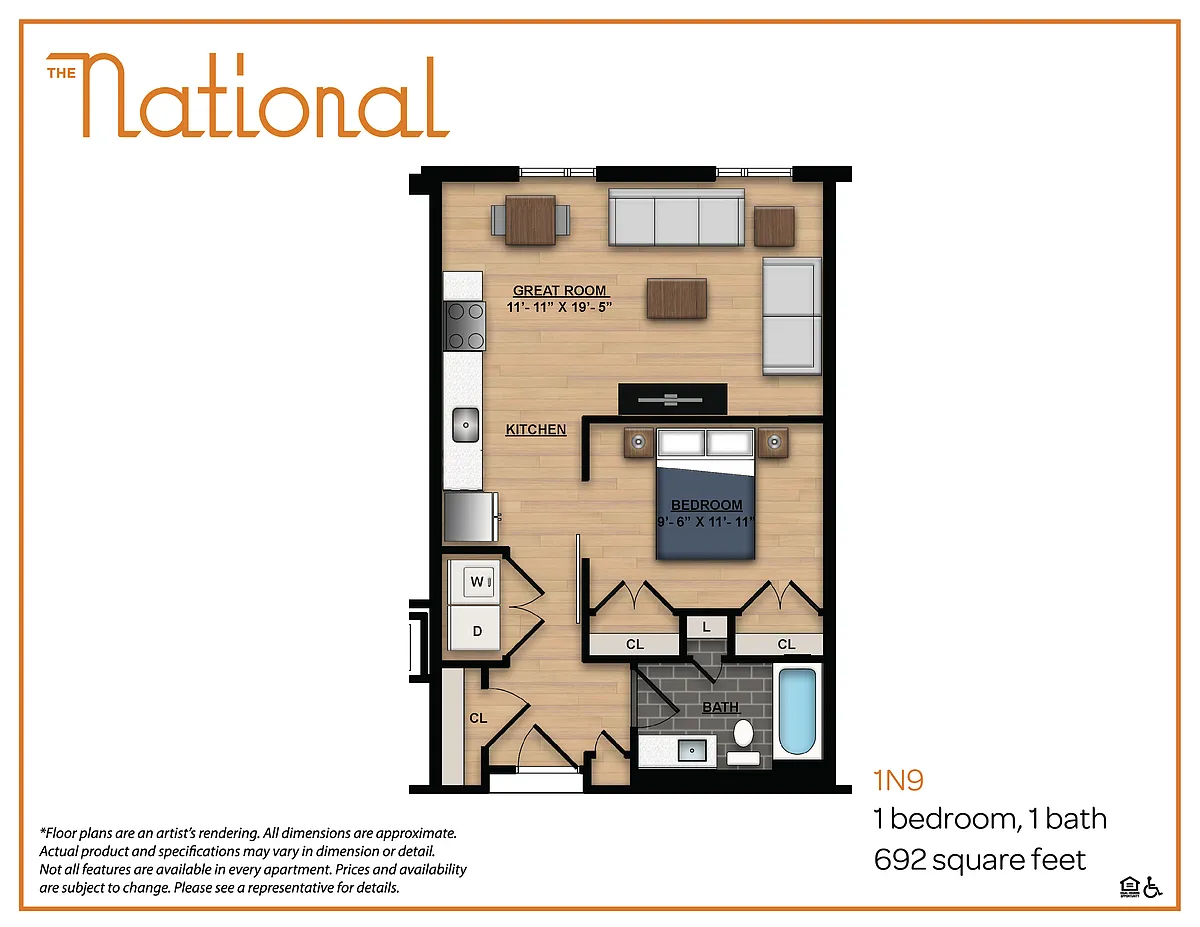Floor plan 1N9