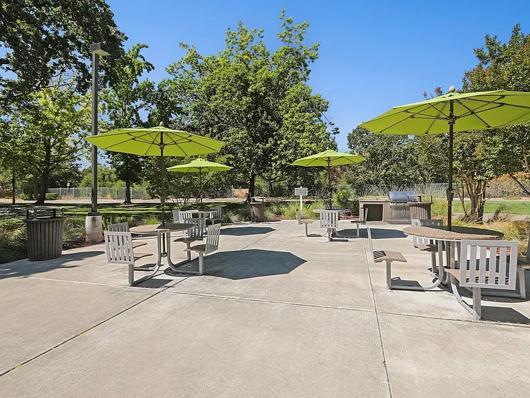 Barbecue grills and picnic area