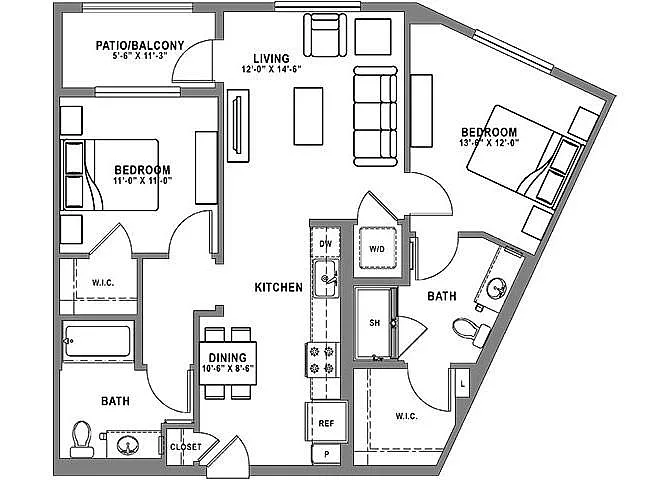 Floor plan Plan B4