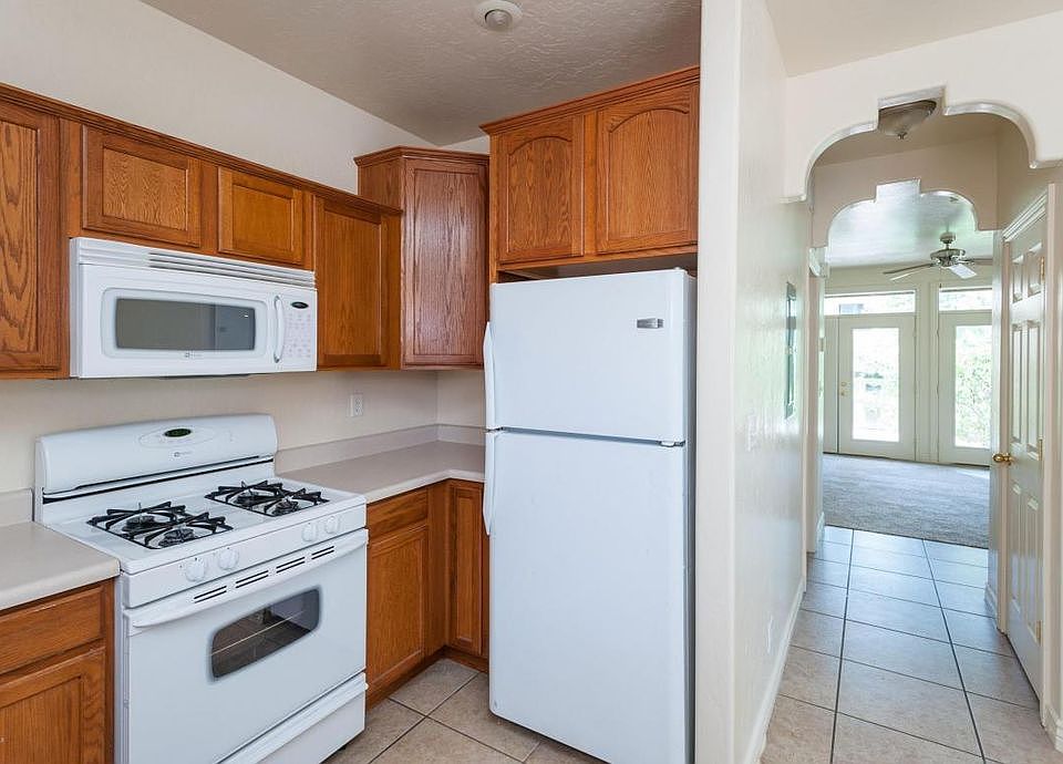 Kitchen and hall to living room