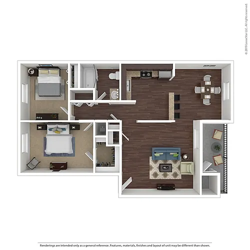 Floor plan Barrington - 2x1