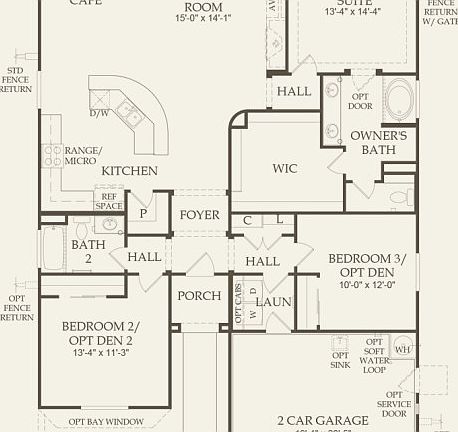 First Floor 3 br / 2 ba