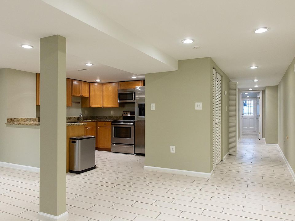 kitchen and hallway from living room / dining room