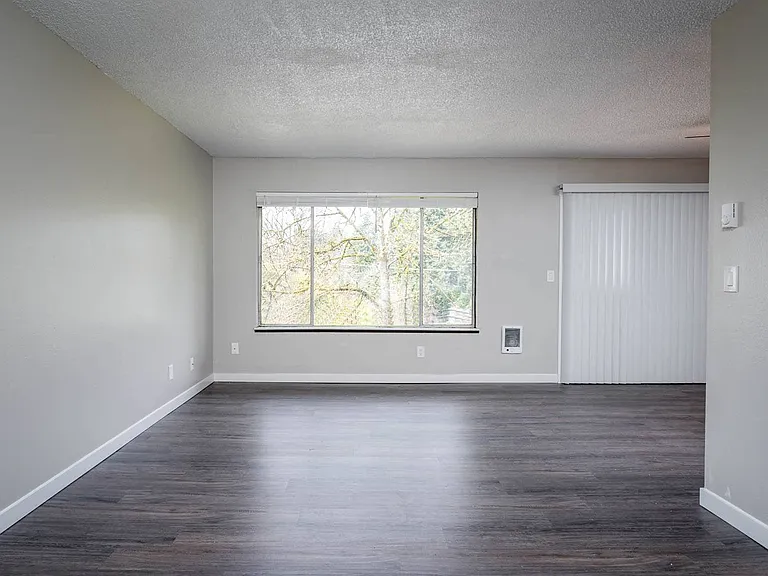 Vantage at Hillsdale | #36 Spacious Living Room, Plank Style Flooring and Light Filled Window