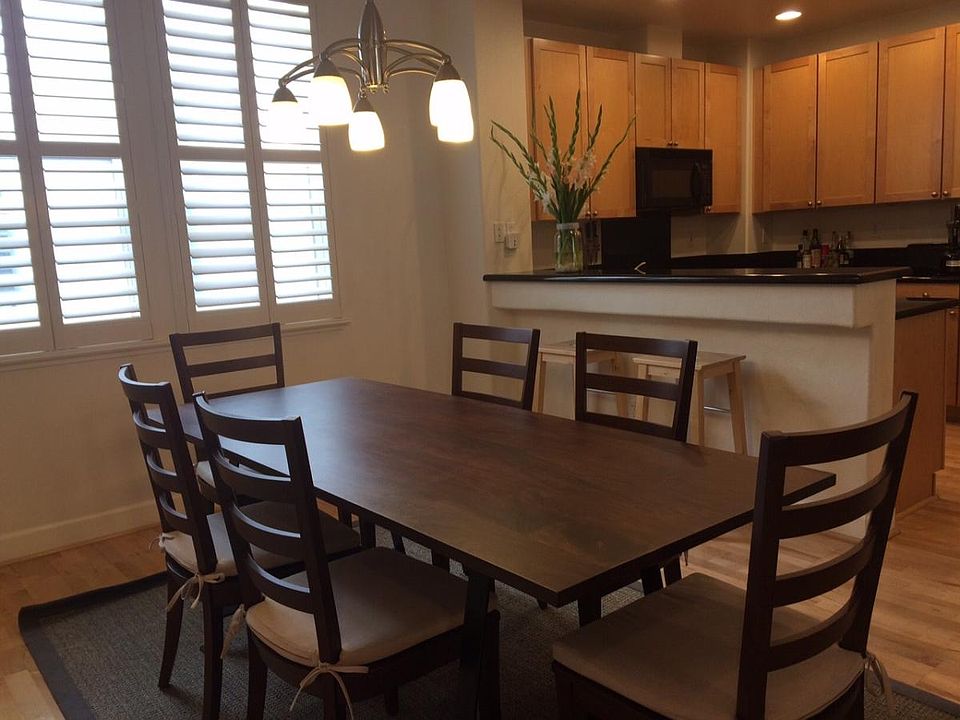 dining room, breakfast bar & kitchen (shot from top of entry stair)