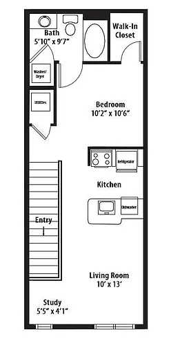 Floor plan Studio Grand Overlook
