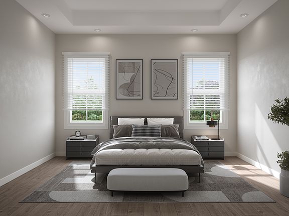 Wellington DSLD Homes Floorplan Primary Bedroom Rendering