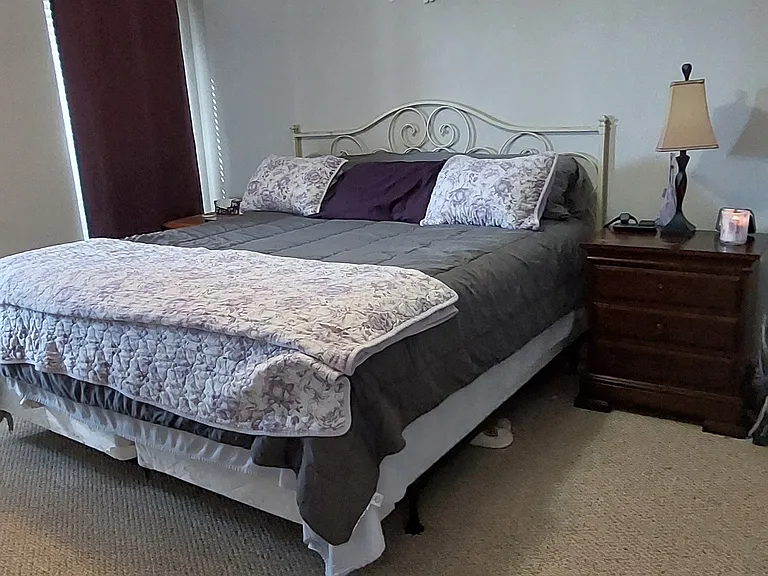 Another view of the primary bedroom. Fits a king bed nicely