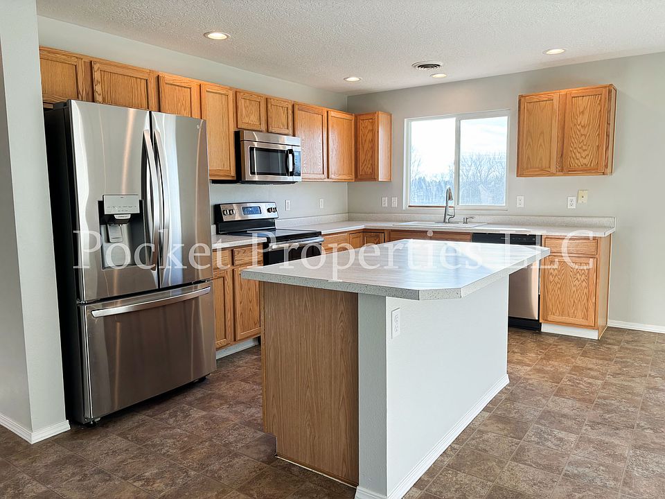 Kitchen with stainless steel appliances