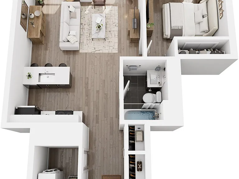 1 Bedroom + den 1 Bedroom + den