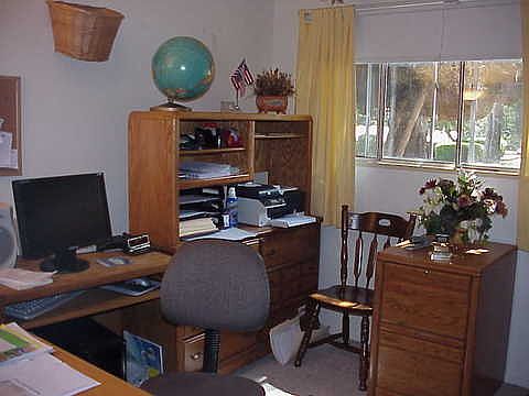 4th Bedroom in Lower Level Used For Office Area
