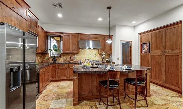 Stand alone island with sink and dishwasher