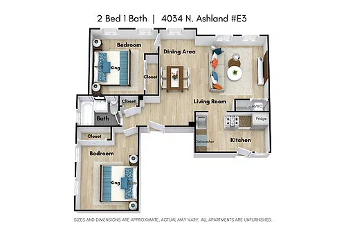 Floor plan 2 Bed