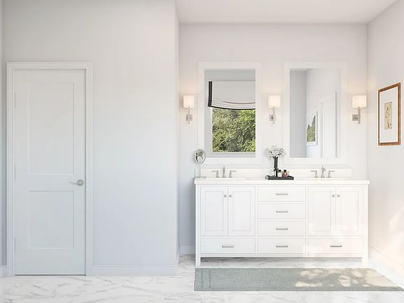 Primary bath with dual sinks