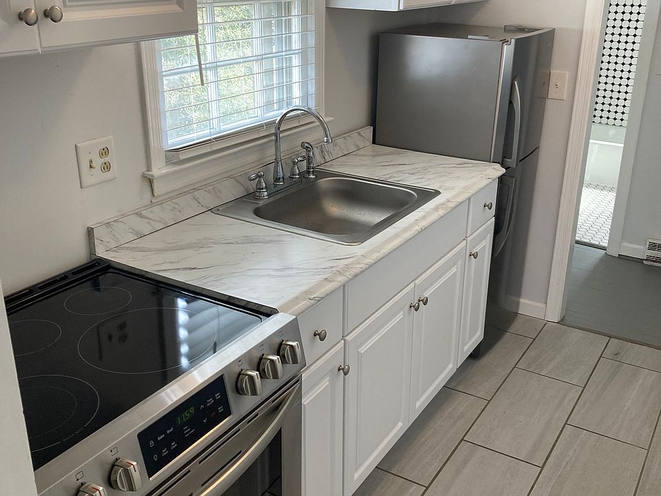 Another view of kitchen with two ways to enter