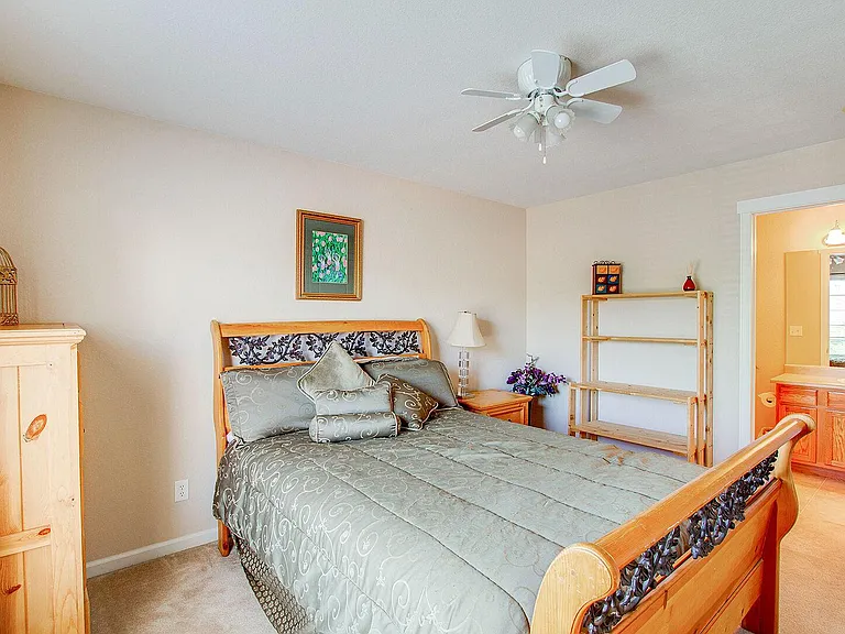 Queen bedroom with a full bathroom attached!