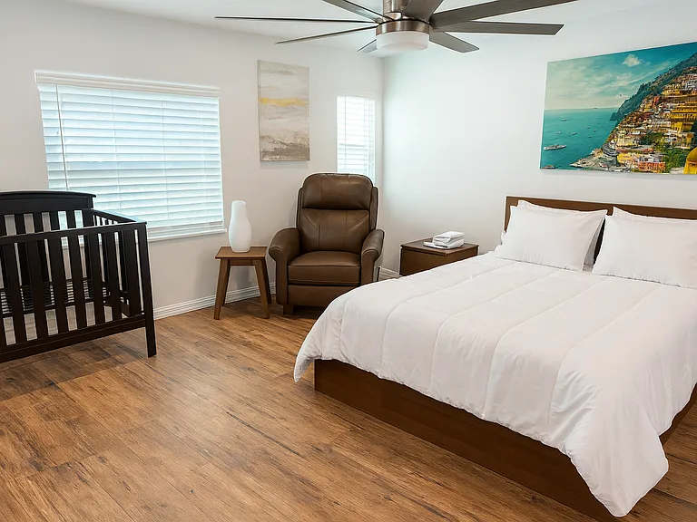 Crib included_ideal for families with young children.
