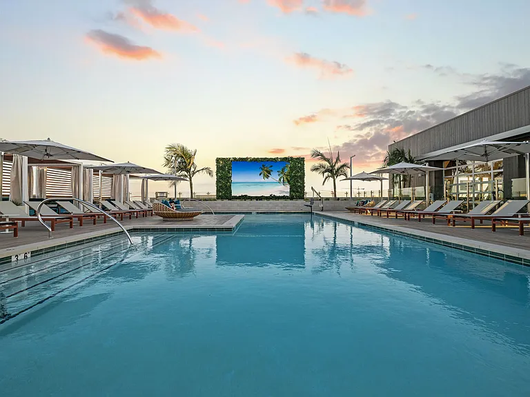 Rooftop Pool with Lounge Seating