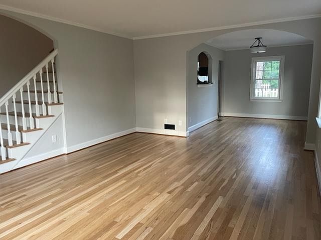 Living room and dining room