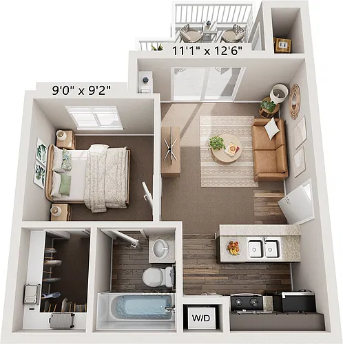 Floor plan 1/1 A - Ta Reno