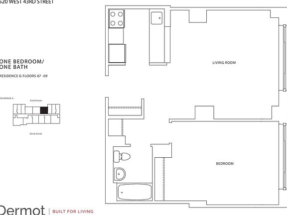 2nd image of 520 W 43rd St APT 9G
