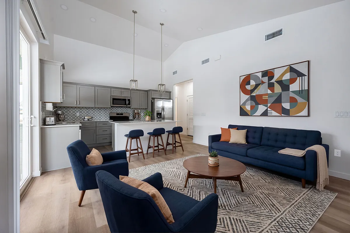 Where cooking, dining, and relaxing flow effortlessly. - Liv Sky Cottages
