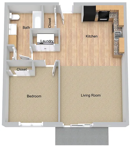 Floor plan One Bedroom