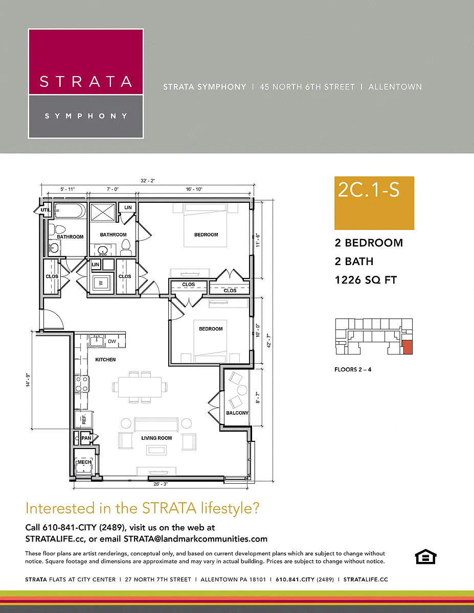 Floor plan 2C1-S