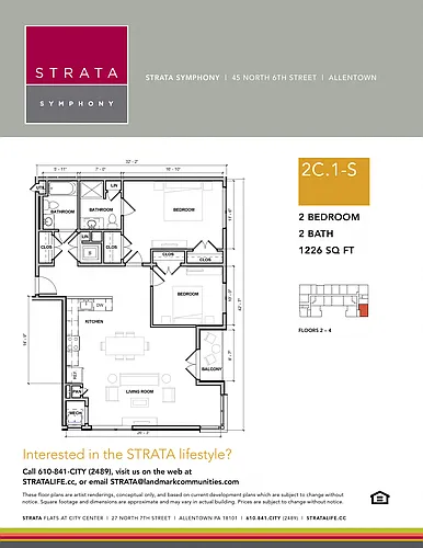 Floor plan 2C1-S
