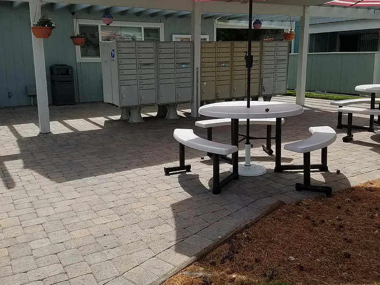 USPS Mail delivery boxes for residents
2 Car Parking spaces, 1) Covered and 1) Uncovered for residents