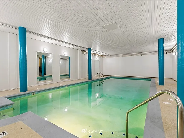 Indoor heated Swimming Pool. Also has sauna in both mens and women's bathrooms