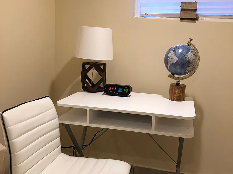 work station in 1st bedroom