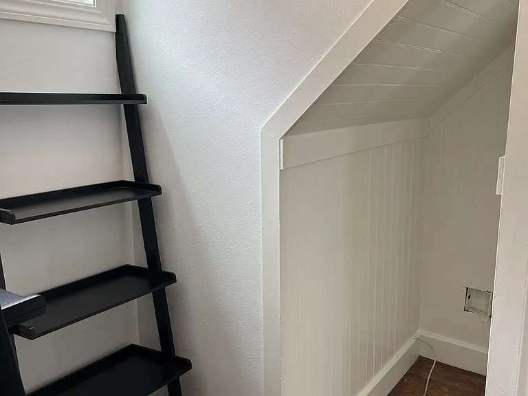 Inside the walk in closet
