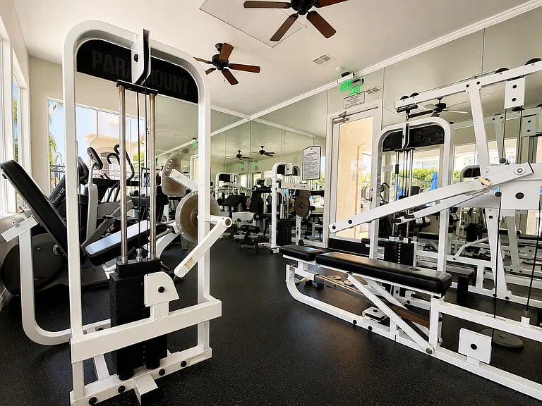 Fitness center - weight machines
