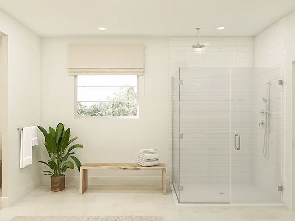 Primary bath with freestanding tub