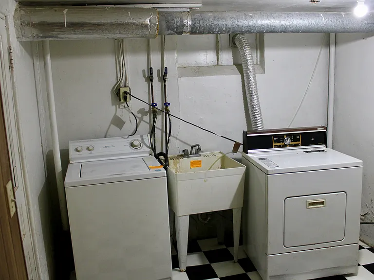 Washer and dryer in lower level