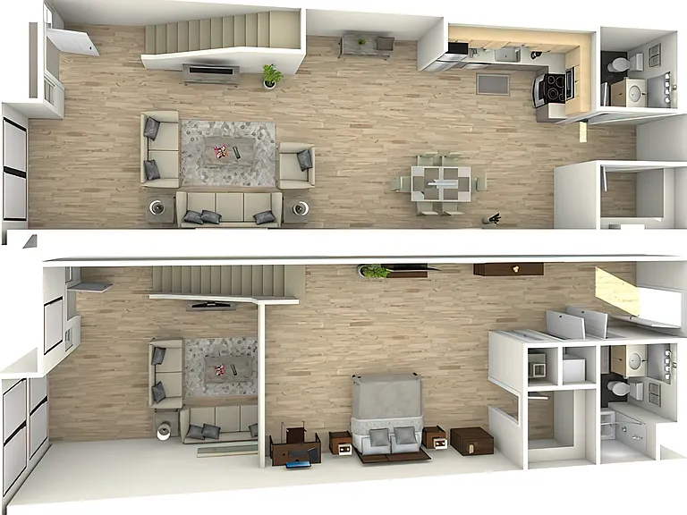 A7TH (Townhome Loft) | 1-Bedroom Floorplan A7TH (Townhome Loft) | 1-Bedroom Floorplan