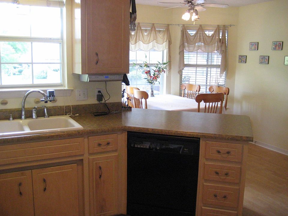 kitchen with large eat in area