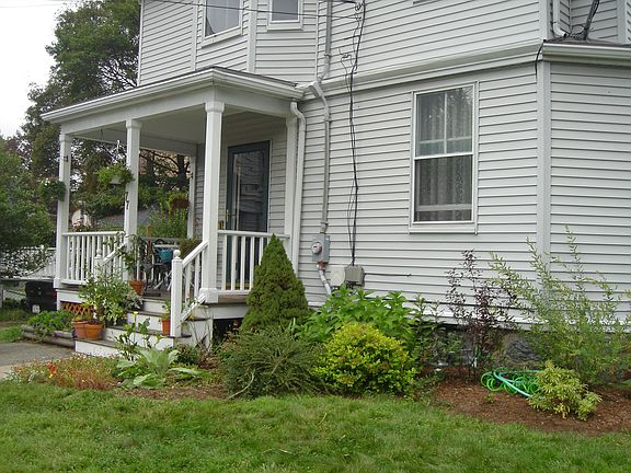 Landscaped side view