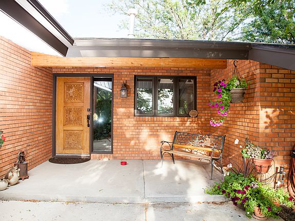 Hand-carved front door