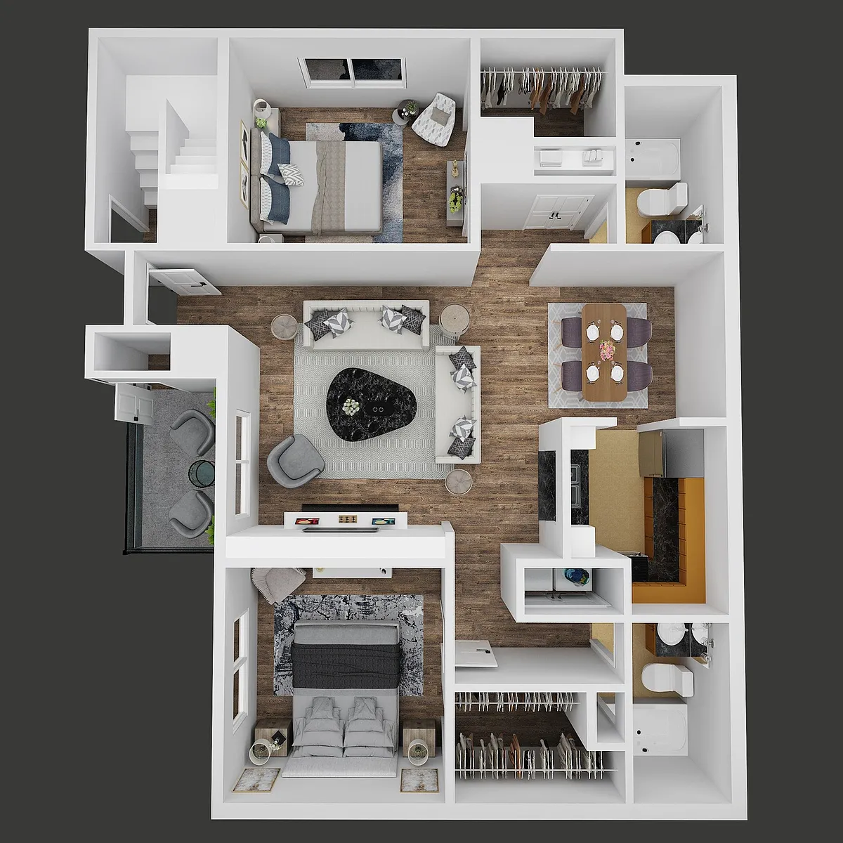 Floor plan Cove Upstairs