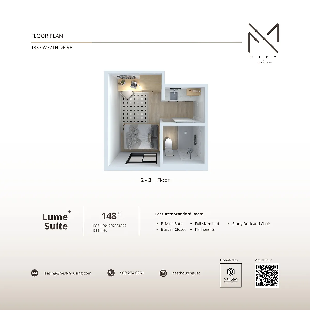 Floor plan Lume Suite Plus
