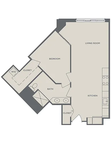 Floor plan One Bedroom A