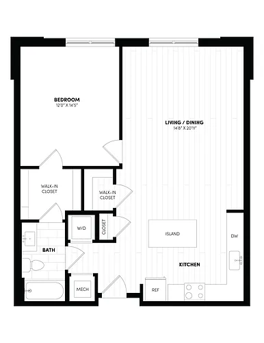 Floor plan 1B