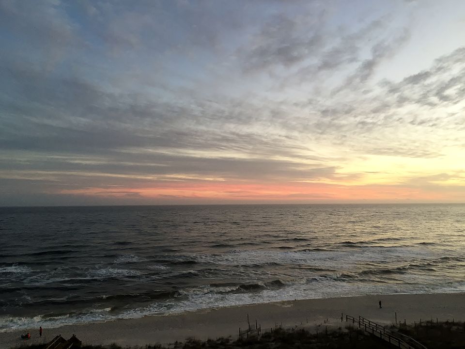 Sunset off back patio